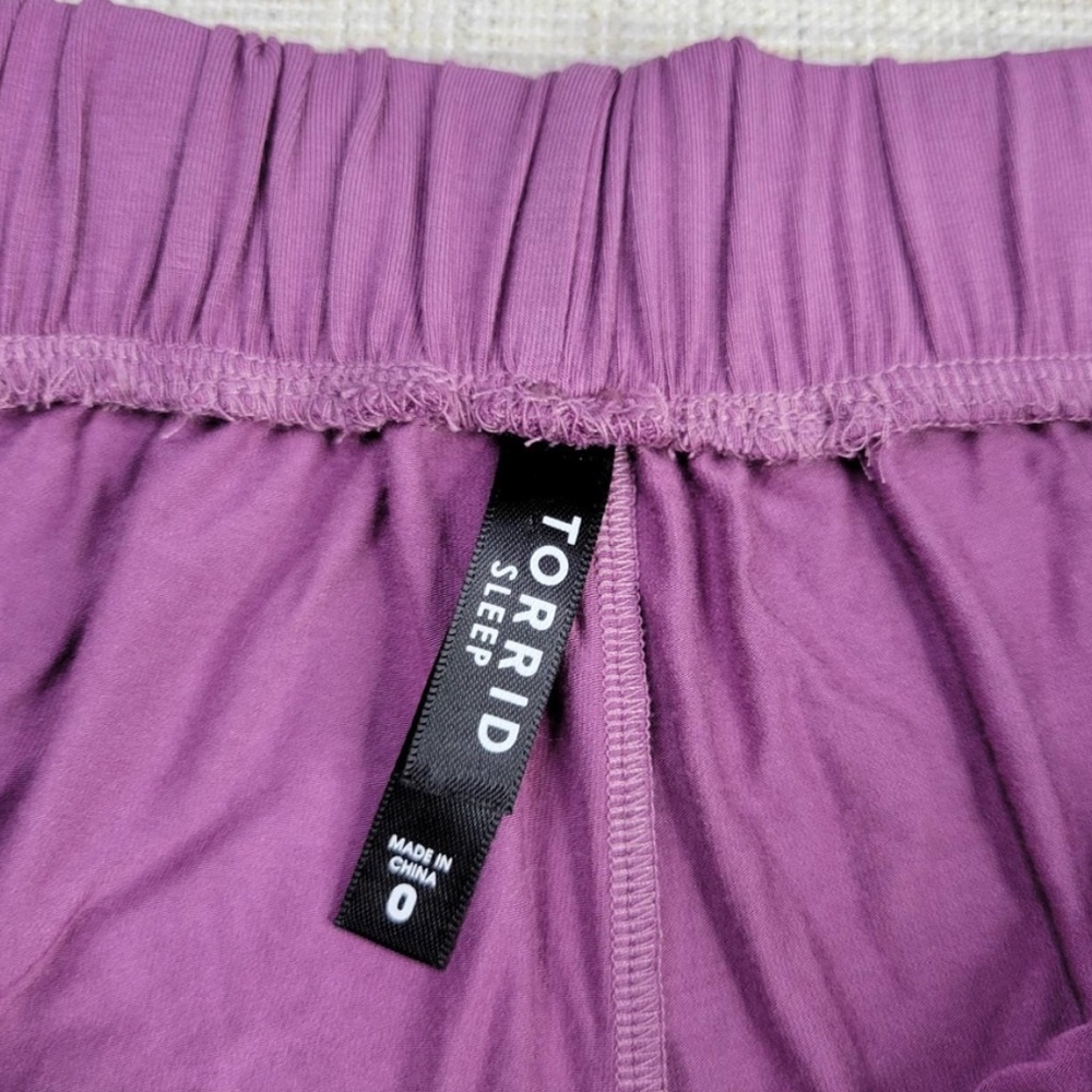 TORRID Purple Lace Sleep Short 0 - Picture 5 of 8